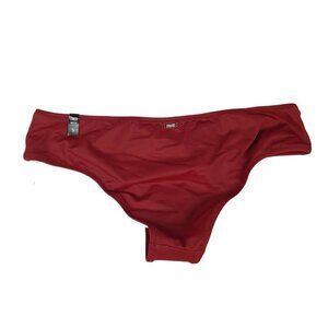 NEW Victoria Secret PINK Maroon Bikini Bottom Swimsuit Size Small